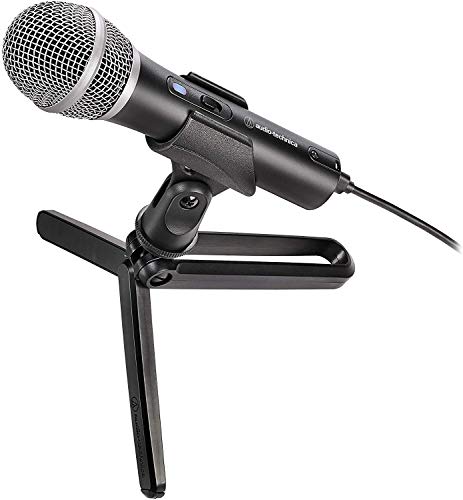 Audio-Technica ATR2100x-USB Cardioid Dynamic Microphone (ATR Series) USB and XLR Outputs & ATH-M20X Professional Studio Monitor Headphones, Black