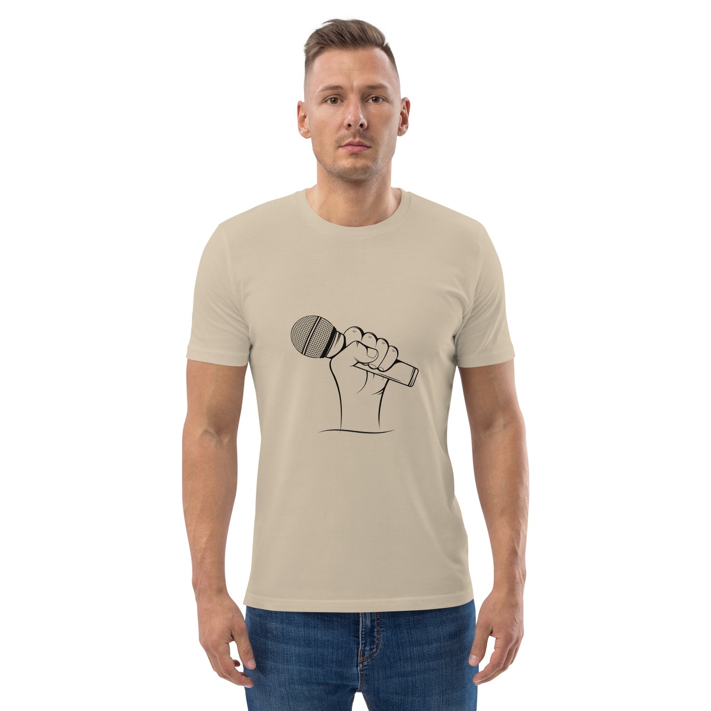 'Podcast Power' Unisex organic cotton t-shirt