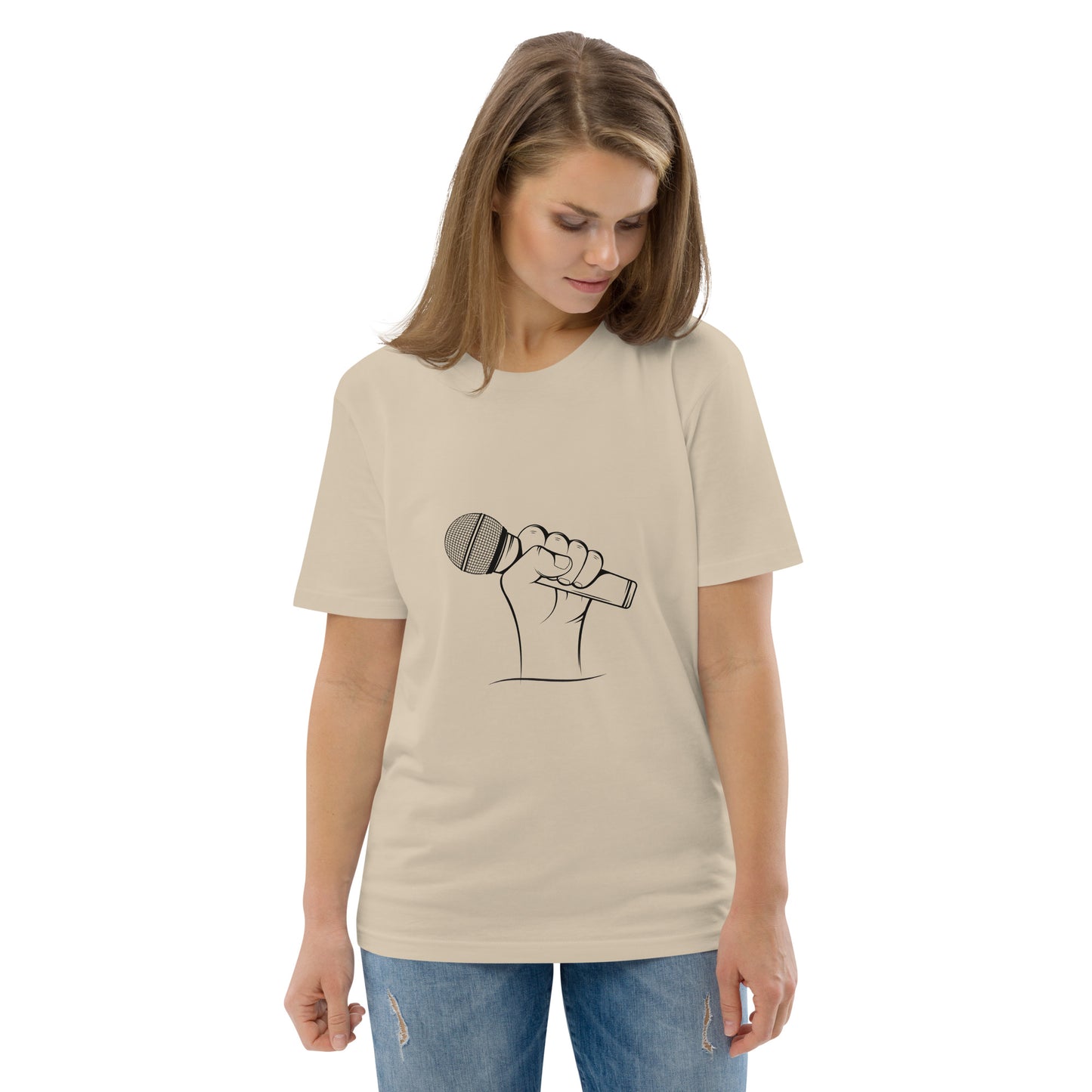 'Podcast Power' Unisex organic cotton t-shirt