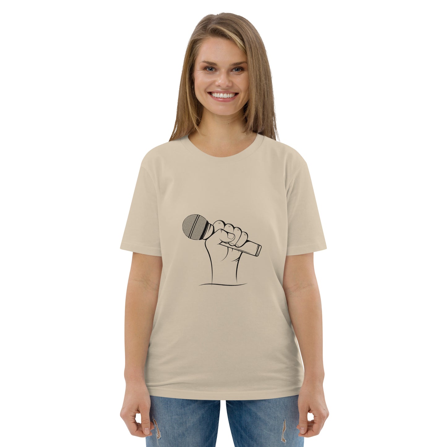 'Podcast Power' Unisex organic cotton t-shirt