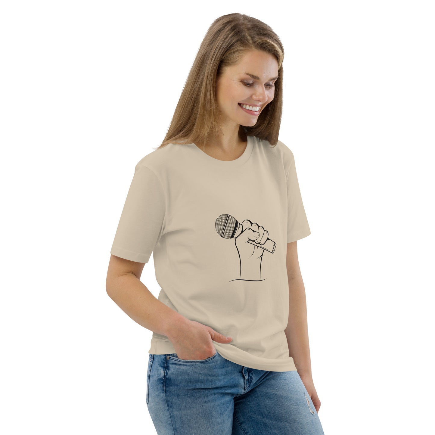 'Podcast Power' Unisex organic cotton t-shirt