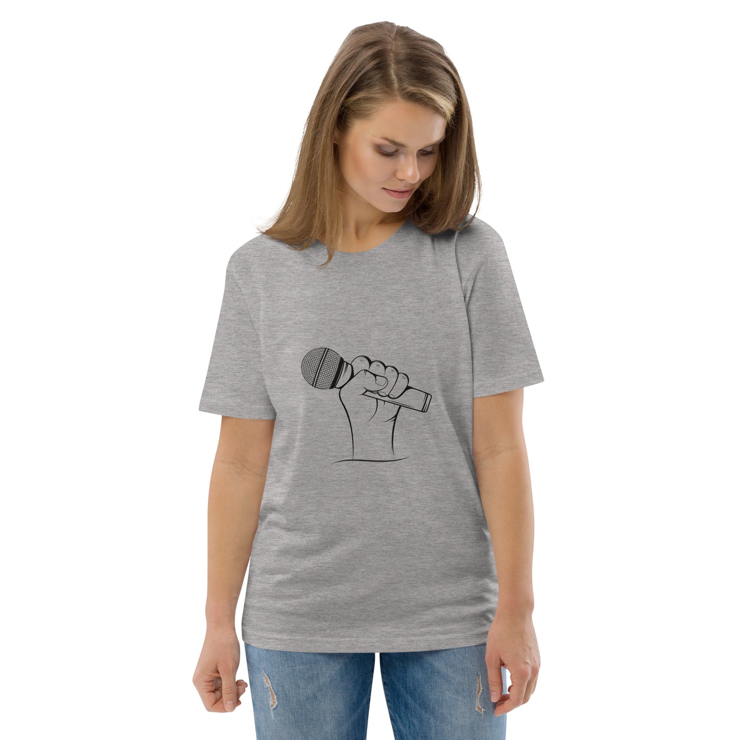 'Podcast Power' Unisex organic cotton t-shirt