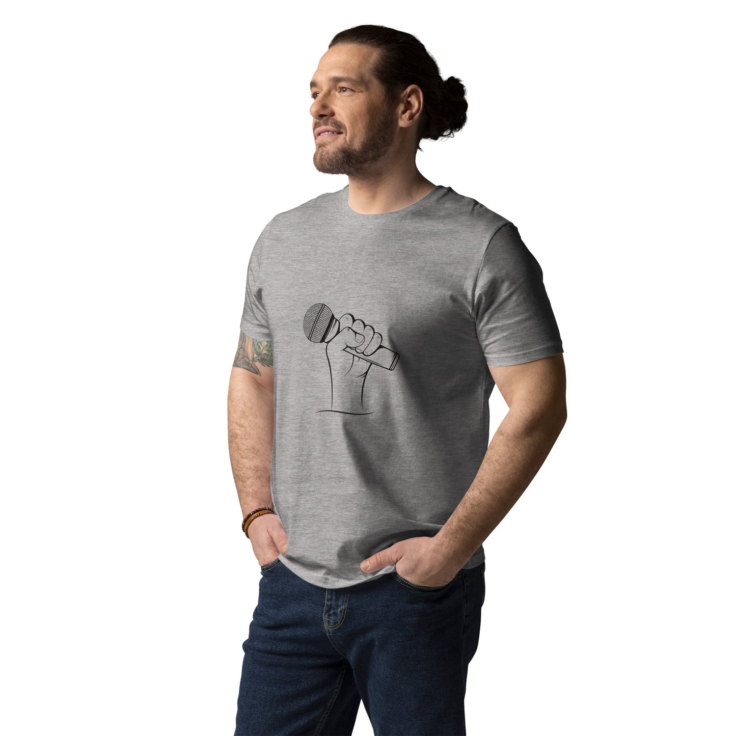 'Podcast Power' Unisex organic cotton t-shirt