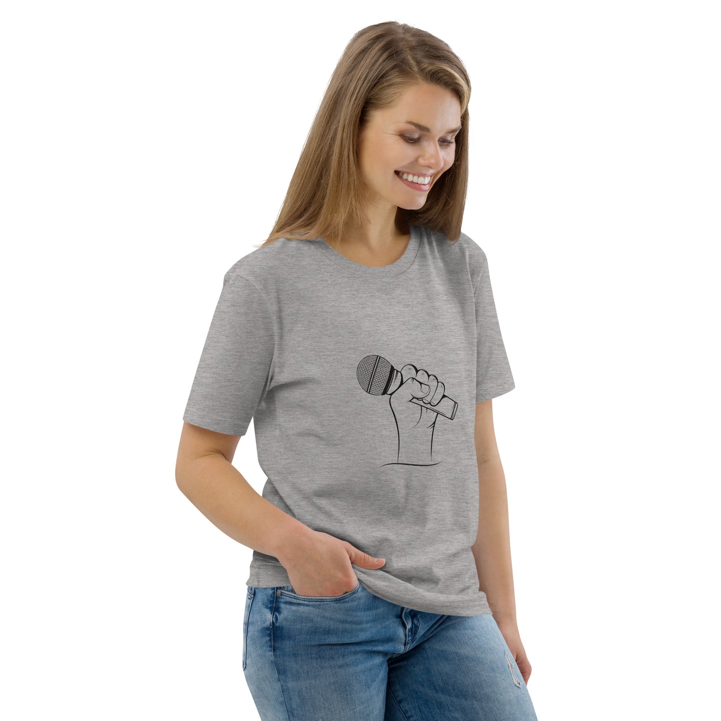 'Podcast Power' Unisex organic cotton t-shirt