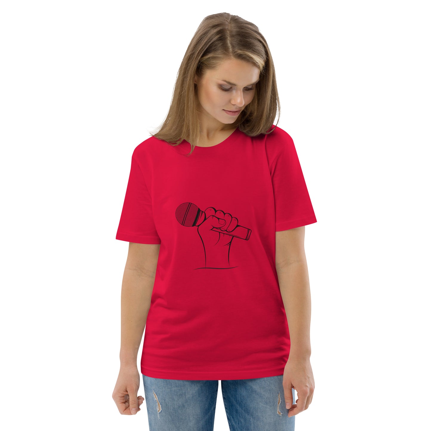 'Podcast Power' Unisex organic cotton t-shirt