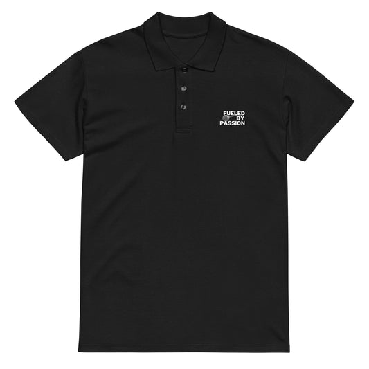 'Fueled By Passion' Premium pique polo shirt